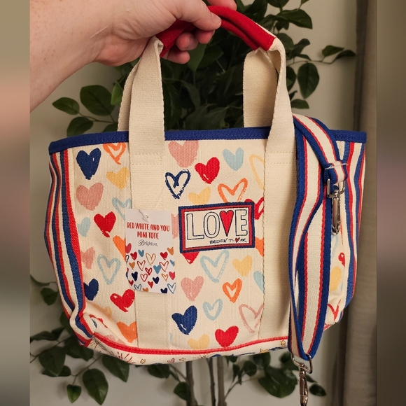 Brighton Handbags - Brighton Red White & You Mini Tote